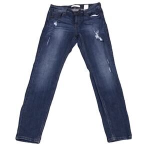 Eunina Mid Rise Destructed Skinny Jeans Size 28